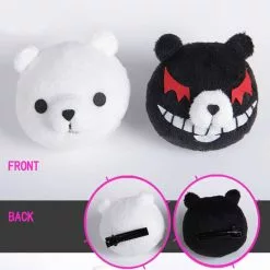 Cosplay&ware 1 Pair Dangan Ronpa Danganronpa Hair Clip Junko Enoshima Mono Kuma White Black Bear Anime Cosplay Headwear Girl Gift -Zentai shop online 1 Pair Dangan Ronpa Danganronpa Hair Clip Junko Enoshima Mono Kuma Mono White Black Bear Anime 2.jpg 640x640q80 2.jpg 2