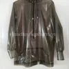 Cosplay&ware 100% Latex Rubber Gummi Anzug Handsome Cool Hooded Coat Smoke Gray Size Xxs-xxl