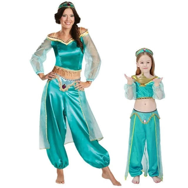 Cosplay&ware Women’s Girls Halloween Cosplay Party Belly Dance Aladdin Princess Jasmine Costume Adults Fashion Costumes For Women Dress 1 Cosplay&ware Women’s Girls Halloween Cosplay Party Belly Dance Aladdin Princess Jasmine Costume Adults Fashion Costumes For Women Dress