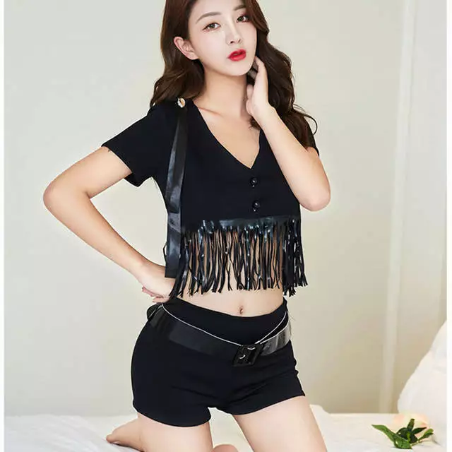 Cosplay&ware Beautiful Product Sexy Lingerie Uniform Temptation Policewoman Stewardess Cosplay Shorts Suit 4 Cosplay&ware Beautiful Product Sexy Lingerie Uniform Temptation Policewoman Stewardess Cosplay Shorts Suit - Image 4