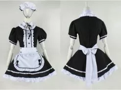 Cosplay&ware Black Cute Lolita Maid Costumes French Dress Girls Woman Amine Cosplay Costume Waitress Party Stage -Zentai shop online 2021 Black Cute Lolita Maid Costumes French Maid Dress Girls Woman Amine Cosplay Costume Waitress Maid 1.jpg 640x640q80 1.jpg 1