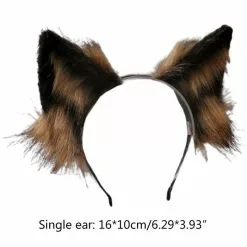 GOHAND Faux Fur Wolf Ears Headband Realistic Furry Animal Hair Hoop Cosplay Costume 10 GOHAND Faux Fur Wolf Ears Headband Realistic Furry Animal Hair Hoop Cosplay Costume -Zentai shop online 2021 New Faux Fur Wolf Ears Headband Realistic Furry Animal Hair Hoop Cosplay Costume 4.jpg 640x640q80 4.jpg 4
