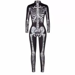 CLAINTEKS Women’s Halloween Costumes Terror Skeleton Cosplay Tights Jumpsuit Sexy 3d Print Skinny Long Sleeve Overall Romper Clothing -Zentai shop online 2021 Women s Halloween Costumes Terror Skeleton Cosplay Tights Jumpsuit Sexy 3D Print Skinny Long Sleeve 2.jpg 640x640q80 2.jpg 2