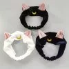 LILICOCHAN Sailor Moon Luna Cat Ears Hairband Hair Accessory Headband Anime Cosplay Cute Face Washing Makeup Tool Lolita Headwear For Women