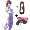 SYDanne Dva Cosplay Costume Game Female Adult Child Lycra 3d Printing Spandex Halloween Party Zentai Wig Suits Gun D Va Cos