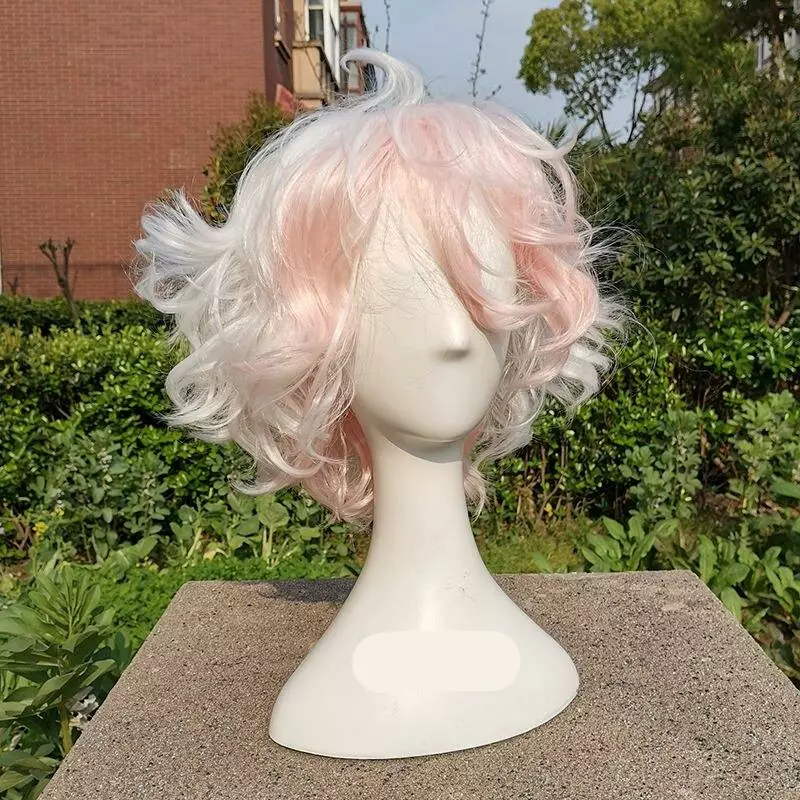 Cosplay&ware Komaeda Nagito Wig Danganronpa Cosplay Anime Hair Synthetic Heat Resistant Wigs & Cap 2 Cosplay&ware Komaeda Nagito Wig Danganronpa Cosplay Anime Hair Synthetic Heat Resistant Wigs & Cap - Image 2