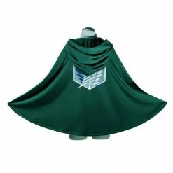 HaiCospl Attack On Titan Costume Green Cloak Japanese Anime Cosplay Shingeki No Kyojin Hoodie Eren Levi Mikasa Scout Legion Coat