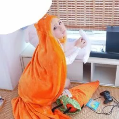 Cosplay&ware Himouto Umaru-chan Cloak Anime Umaru Chan Doma Cosplay Costume Flannels Cloaks Blanket Soft Cap Hoodie