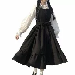 Cosplay&ware Anbenser Sweet Lolita Students Dress Jsk Sling Women Vintage Pink Japanese Harajuku Kawaii Cute Clothing 4xl