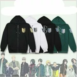 Novedan Attack On Titan Hoodies Sweatshirts Coat Japan Anime Halloween Party Eren Levi Cosplay Costume Legion Clothing