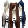 Hsiu 80cm Long Staight Ponytail Clip Cosplay Wig High Temperature Fiber Synthetic Wigs Anime Party 14 Color