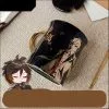 COSJK Genshin Impact Zhongli Xiao Tartaglia Ceramic Mug Cup Coffee Water Gold Stamping Men Women Spoon & Lid Fashion Gift