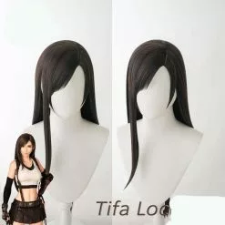 AniHut Lockhart Wig Final Fantasy Vii Cosplay Black Synthetic Heat Resistant Hair Tifa