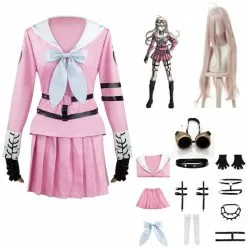 NoEnName_Null Danganronpa V3 Miu Iruma Cosplay Costumes Women Dress Girls Uniforms Clothing Accessories