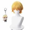 TDAICHAN Anime Demon Slayer Kimetsu No Yaiba Tokitou Muichirou Ponytails Wig Cosplay Agatsuma Zenitsu Kamado Tanjirou Keychain