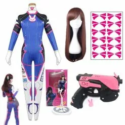 Cosplay&ware D Va Cosplay Costume Dva Set Song Hana Siamese Cos Tights Woman’s Halloween Party Overwatch