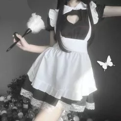 LILICOCHAN Ojbk Sexy Sweet Lolita Dress Japanese Maid Costume Anime Cosplay Kawaii Coffee Bar Uniform Halloween Outfit For Women