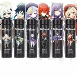 RANMO Anime Game Genshin Impact Venti Paimon Klee Diluc Qiqi Keqing Stainless Steel Vacuum Cup Thermos Water Bottle Xmas Gift