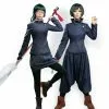 Zenin Mai Clothing Maki Anime Jujutsu Kaisen Cosplay Hsiu Dark Blue Slim Uniform
