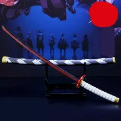 Cosplay&ware 255mm Anime Demon Slayer Cosplay Props Kimetsu No Yaiba Kamado Tanjirou The Katana Wheel Sword With Sheath Decoration -Zentai shop online 46563 6fcdf8