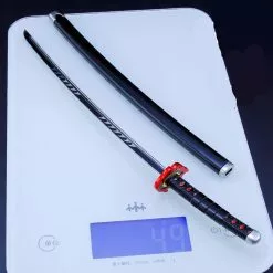 Cosplay&ware 255mm Anime Demon Slayer Cosplay Props Kimetsu No Yaiba Kamado Tanjirou The Katana Wheel Sword With Sheath Decoration -Zentai shop online 46563 8b0d72