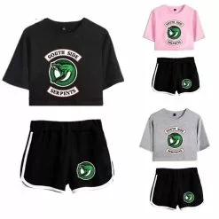 Cosplay&ware Riverdale Southside Tshirt Shirt Shorts Sport South Side Clothing Women Girls Running