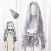 Cosplay&ware Fashion Anime My Hero Academia Eri Chisaki Woman Gray Blue Wig Cosplay Heat Resistant Synthetic Wigs & Free Cap