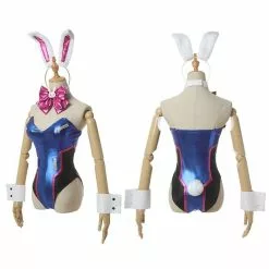 Rolecos Dva Cosplay Women Sexy Costume Song Hana Bunny Girl Cotume Game Ow Jumpsuit Romper Over Watch