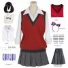 LEOSOXS Anime Cosplay Costume Kakegurui Compulsive Gambler Wigs Accessories Uniform Schoolgirl School Suit
