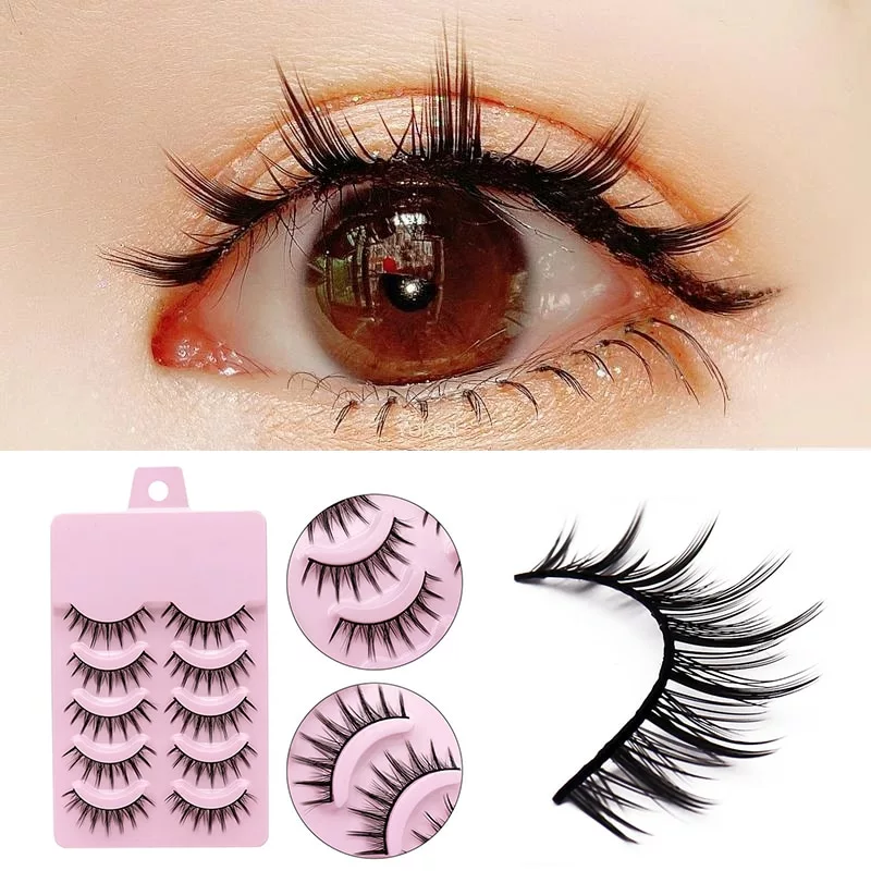 Cosplay&ware Cosplay Lash Extension False Eyelashes 5 Pairs 3d Bunch Japanese Fairy Lolita Daily Eye Makeup Tool Mink Lashes 2021 3 Cosplay&ware Cosplay Lash Extension False Eyelashes 5 Pairs 3d Bunch Japanese Fairy Lolita Daily Eye Makeup Tool Mink Lashes 2021 - Image 3