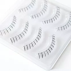 ICYCHEER 4 Pairs Natural Lower Lashes Bottom False Eyelashes Set Short Under Eyelash Extension Cosplay Clear Band Fluffy -Zentai shop online 74231 5c2232