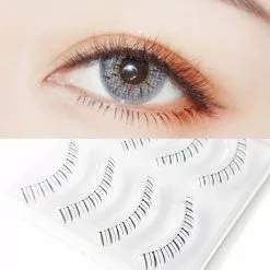 ICYCHEER 4 Pairs Natural Lower Lashes Bottom False Eyelashes Set Short Under Eyelash Extension Cosplay Clear Band Fluffy