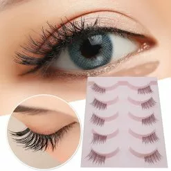 GZHOUSE Half Eyelashes Cosplay Makeup Segmented False Eyelash Extension Tools 3d Bunch Natural Cross Fake