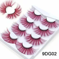 Okaylash 25mm 27mm Long Colorful Eyelashes Hot Pink Faux Mink Colored Lashes Cruelty Cosplay Halloween Cilias -Zentai shop online 74236 424ec9