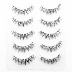 KEKEBAICHA 5pairs Pack Eyelashes Invisible Thin Band False Wispy Natural Long Fake Makeup Faux Cils Korean Lash -Zentai shop online 74237 c4f124