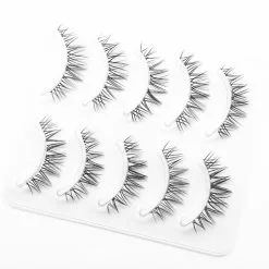 KEKEBAICHA 5pairs Pack Eyelashes Invisible Thin Band False Wispy Natural Long Fake Makeup Faux Cils Korean Lash -Zentai shop online 74237 dc30cf