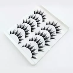 Qsezeny 5 Pairs Japanese Serious Makeup False Eyelashes Tapered Cross Messy Soft Thick Lashes Extension Daily Dating Cosplay Beauty Tool -Zentai shop online 74239 a92abd