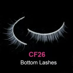 OKAYLASH White Color Natual Long Fluffy Soft Wispies False Eyelashes Natural Fake Snow Colored Lashes Cosplay Halloween Makeup -Zentai shop online 74242 5111b5