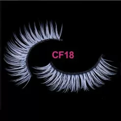 OKAYLASH White Color Natual Long Fluffy Soft Wispies False Eyelashes Natural Fake Snow Colored Lashes Cosplay Halloween Makeup -Zentai shop online 74242 97904c
