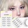 Cosplay&ware Little Devil 5 Pairs Manga Lashes Anime Cosplay Natural Wispy Korean Makeup Artificial False Eyelashes Yzl1