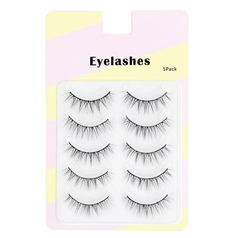 Cosplay&ware Little Devil 5 Pairs Manga Lashes Anime Cosplay Natural Wispy Korean Makeup Artificial False Eyelashes Yzl1 4 Cosplay&ware Little Devil 5 Pairs Manga Lashes Anime Cosplay Natural Wispy Korean Makeup Artificial False Eyelashes Yzl1 - Image 4