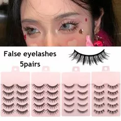 Cosplay&ware 5 Pairs Japanese Fairy Manga Lashes Anime Cosplay Natural Wispy Korean Makeup Artificial False Eyelashes Yzl1 -Zentai shop online 74244 41670d