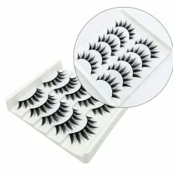 Cosplay&ware 5 Pairs Eyelashes Cos Dance Performance Eyelash Handmade Acrylic Cross Female Japanese 3d Natural Lashes Cosplay -Zentai shop online 74247 ed25d7