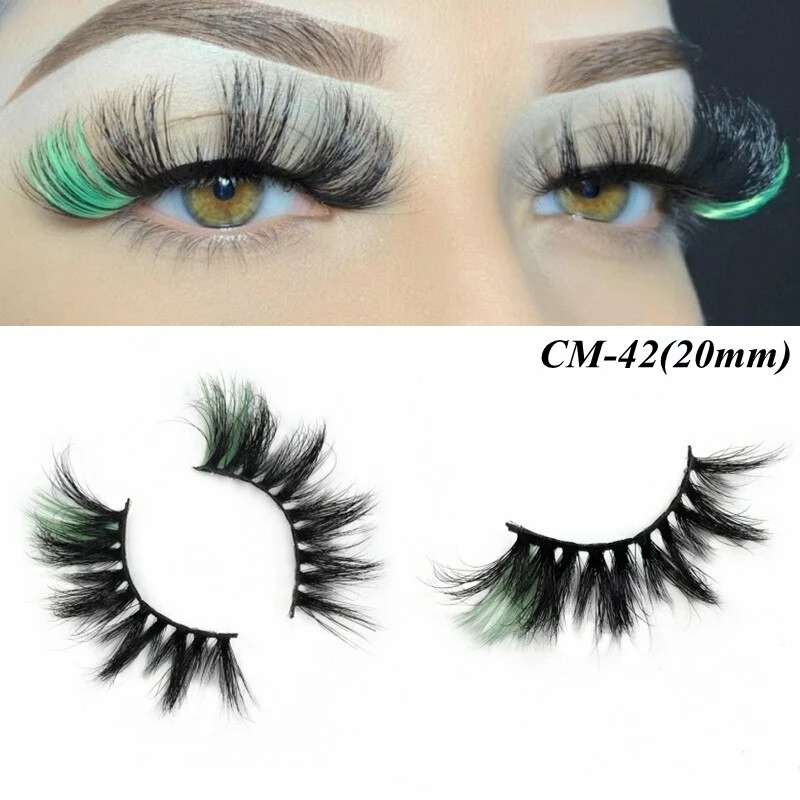 Asiteo Rainbow Eye Lashes Cruelty Dramatic Makeup Beauty Purple Pink Blue Cilias Ombre Two Toned Colored Eyelashes Cosplay 4 Asiteo Rainbow Eye Lashes Cruelty Dramatic Makeup Beauty Purple Pink Blue Cilias Ombre Two Toned Colored Eyelashes Cosplay - Image 4