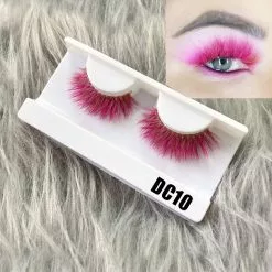 Mikiwi 3d Fluffy Colored Eye Lashes Natural Dramtic Red Yellow Purple White Cosplay Makeup Lash Reusable Eyelashes -Zentai shop online 74254 11e341