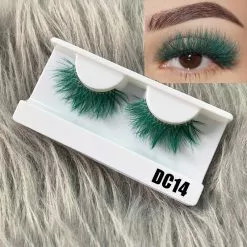 Mikiwi 3d Fluffy Colored Eye Lashes Natural Dramtic Red Yellow Purple White Cosplay Makeup Lash Reusable Eyelashes -Zentai shop online 74254 dc63c4