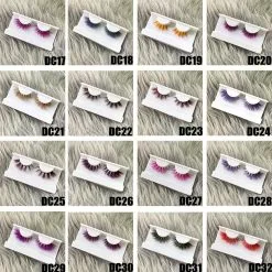 Mikiwi 3d Fluffy Colored Eye Lashes Natural Dramtic Red Yellow Purple White Cosplay Makeup Lash Reusable Eyelashes -Zentai shop online 74254 f4b422