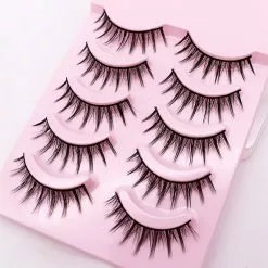Cosplay&ware Little Devil Cosplay Lash Extension False Eyelashes 5 Pairs 3d Bunch Japanese Fairy Lolita Daily Eye Makeup Tool