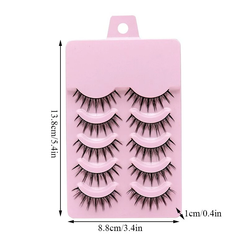 Cosplay&ware Little Devil Cosplay Lash False Eyelashes 5 Pairs 3d Bunch Japanese Nagaraku Mink Lashes Fairy Lolita Eye Makeup Tool 2 Cosplay&ware Little Devil Cosplay Lash False Eyelashes 5 Pairs 3d Bunch Japanese Nagaraku Mink Lashes Fairy Lolita Eye Makeup Tool - Image 2