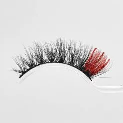 Hbzgtlad Colored Lashes Glitter Mink 15mm -20mm Fluffy Color Streaks Cosplay Makeup Beauty Eyelashes -Zentai shop online 74267 118669